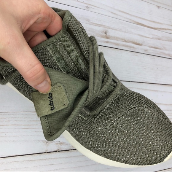 Adidas Tubular Green Metallic Sneakers - Picture 3 of 8